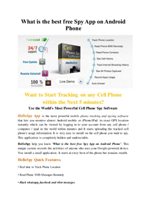 Android Spy Software Hidden